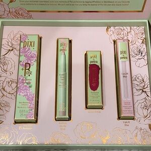 Pixi Beauty Set with Mint and Red Hues